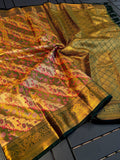 Dharmavaram Silk Sarees with Exquisite Leheriya Meenakari Weaving -silk saree Green / free size women's fashion mart