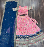 Dyeable Pure Viscose Jacquard fabric Lehenga Choli &Dupatta Set -Lehenga Choli Set White women's fashion mart