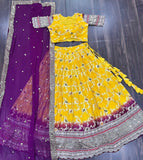 Dyeable Pure Viscose Jacquard fabric Lehenga Choli &Dupatta Set -Lehenga Choli Set White women's fashion mart