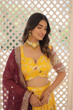 Dyeable Pure Viscose Jacquard fabric Lehenga Choli &Dupatta Set -Lehenga Choli Set White women's fashion mart