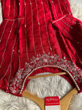 Yellow Embroidered kurta set with dupatta  women's fashion mart