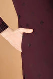 Maroon Designer Kurta for Men - Festive & Wedding  women's fashion mart
