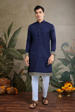 Stylish Navy Men's Kurta Koti Set – Elegant & Trendy