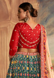Traditional Gaji Silk Dark Green Patola Printe Lehenga Choli - women's fashion mart
