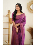 Beautiful Kanjivaram Woven Silk Saree With Blouse Piece -Kanjivaram Silk Saree Wine women's fashion mart
