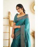 Beautiful Kanjivaram Woven Silk Saree With Blouse Piece -Kanjivaram Silk Saree Wine women's fashion mart