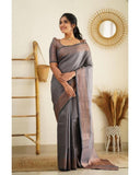 Beautiful Kanjivaram Woven Silk Saree With Blouse Piece -Kanjivaram Silk Saree Wine women's fashion mart