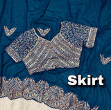 Heavy Embroidery Coding & Sequins  Work & Fancy CutWork Border  women's fashion mart