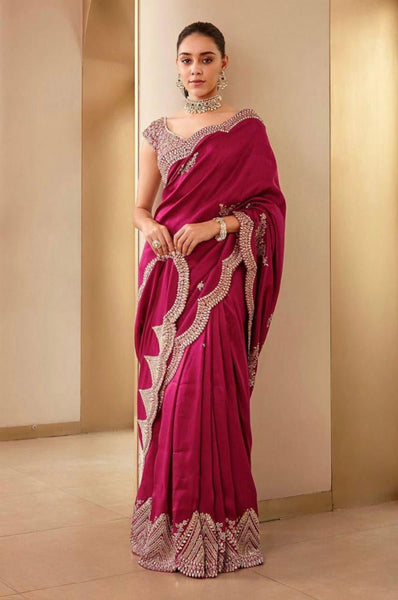 Heavy Embroidery Coding & Sequins  Work & Fancy CutWork Border  women's fashion mart
