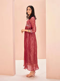 Majestic and  Superb Coral Hand Worked Organza Dress - women's fashion mart