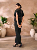 Classic and Iconic Black Organza Hand Worked Co-Ord Set - women's fashion mart