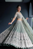 Sabyasachi Designer grey Lehenga Choli with high quality heavy sequence work Wedding wear party wear | Ready To Wear  women's fashion mart