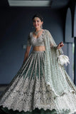 Sabyasachi Designer grey Lehenga Choli with high quality heavy sequence work Wedding wear party wear | Ready To Wear  women's fashion mart