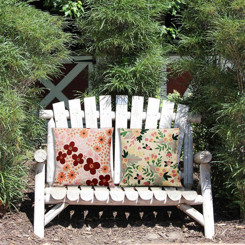 Floret Cushion Cover Set Of 2 16"X16" - women's fashion mart