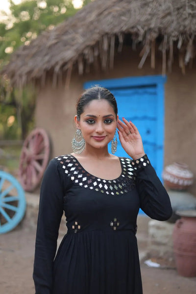 Luxurious and Flawless Navratri Rayon Gowns - women's fashion mart