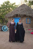 Luxurious and Flawless Rayon Gowns -Gowns Black / L women's fashion mart