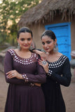 Luxurious and Flawless Rayon Gowns -Gowns Black / L women's fashion mart