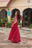 Amazing Faux Georgette Zari Sequins Worked Designer Gown - women's fashion mart
