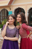 Amazing Faux Georgette Zari Sequins Worked Designer Gown - women's fashion mart