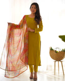Amazing Pure Viscous Straight Kutta Pant Suit -Salwar Kameez Liril / XS women's fashion mart