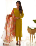 Amazing Pure Viscous Straight Kutta Pant Suit -Salwar Kameez Sea Green / XS women's fashion mart