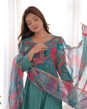 Amazing Pure Viscous Straight Kutta Pant Suit -Salwar Kameez Sea Green / XS women's fashion mart