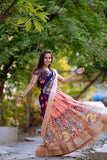 Dola Silk Kalamkari Printed Lehenga Choli Set - women's fashion mart