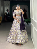 Attractive Floral Printed Silk Designer Lehenga Choli - women's fashion mart
