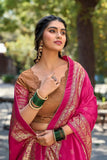 Marvelous Mustard Tussar Silk Kalamkari Printed Lehenga Choli - women's fashion mart