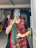 Outstanding Tussar Silk Printed Lehenga Choli Set - women's fashion mart