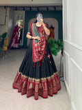 Outstanding Tussar Silk Printed Lehenga Choli Set - women's fashion mart