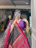 Outstanding Tussar Silk Printed Lehenga Choli Set - women's fashion mart