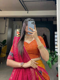 Mustard Yellow Festival Wear Tussar Silk Lehenga Choli - women's fashion mart