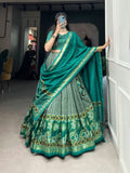 Wear Tussar Silk Floral Printed Lehenga Choli Set -Lehenga Choli Semi Stitched women's fashion mart