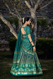 Wedding Wear Tussar Silk Floral Printed Lehenga Choli Set - women's fashion mart
