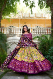 Gorgeous Yellow Patola Print Zari Weaving Border Work Lehenga Choli - women's fashion mart
