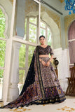Amazing Tussar Silk Floral Printed Foil Worked Lehenga Choli Set - women's fashion mart