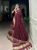 Gorgeous Gaji Silk Digital Printed Lagadi Patta Worked Lehenga Choli - women's fashion mart