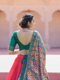 Dazzling Dola Silk Printed Foil Worked Lehenga Choli Set - women's fashion mart