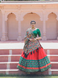 Dazzling Dola Silk Printed Foil Worked Lehenga Choli Set - women's fashion mart