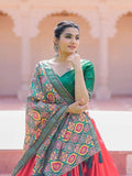 Dazzling Dola Silk Printed Foil Worked Lehenga Choli Set -Lehenga Choli Semi Stitched women's fashion mart