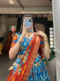 Awesome Tussar Silk Patola Printed Foil Worked Lehenga Choli - women's fashion mart