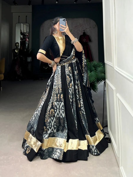 Designer Silk Navratri Lehenga Choli Set - women's fashion mart