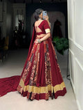 Silk Lehenga Choli Set -Lehenga Choli Black / XS women's fashion mart