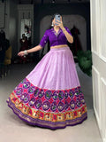Exquisite Bandhej Printed Tussar Silk Lehenga Choli - women's fashion mart