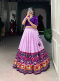 Exquisite Bandhej Printed Tussar Silk Lehenga Choli - women's fashion mart