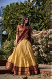 Festival Wear Kanchipuram Silk Zari Weaving Lehenga Choli Set - women's fashion mart