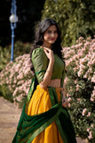 Festival Wear Kanchipuram Silk Zari Weaving Lehenga Choli Set - women's fashion mart