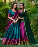 Amazing Poly Cotton Zari Weaving Work Lehenga Choli Set - women's fashion mart
