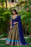 Amazing Poly Cotton Zari Weaving Work Lehenga Choli Set - women's fashion mart